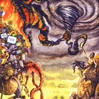 Argus painting detail