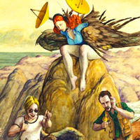 Sirenas painting detail